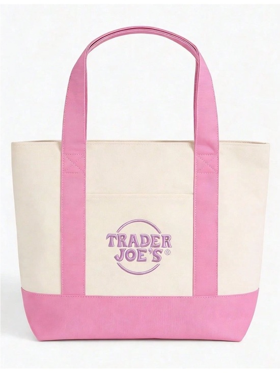 trader joe’s mini tote bag Handbags - Trader Joe’s Mini Tote Bags - Pastel pink